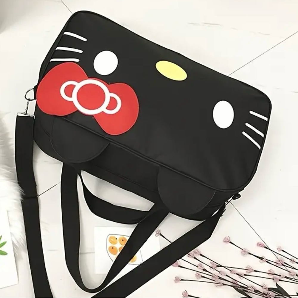 Sanrio Hello Kitty Black & Red Women's Travel Bag & Crossbody Bag - Picture 4 of 4